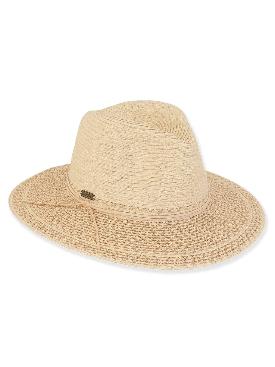 Hat Natural Paper Braid Safari Brim Adjustable 3" Brim Women's-Hh2977A