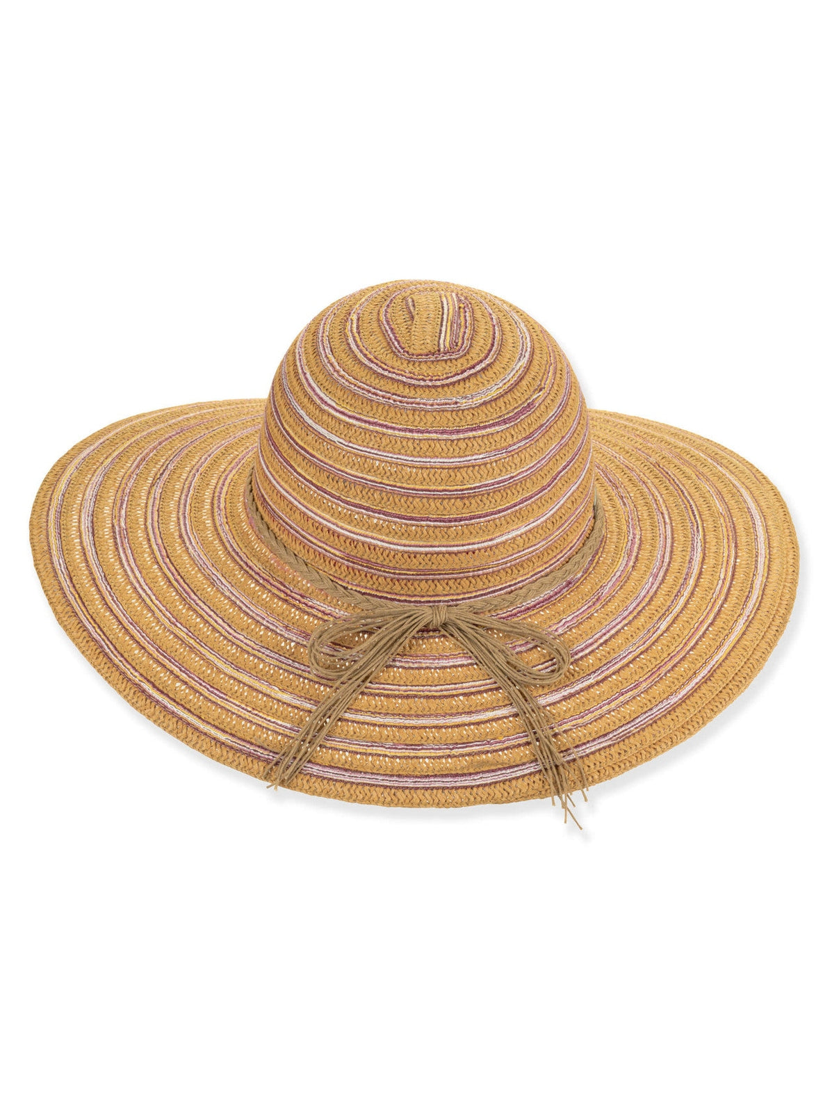 Hat Tan Paper/Cotton Braid Floppy Adjustable 4" Brim Women's-Hh3442B