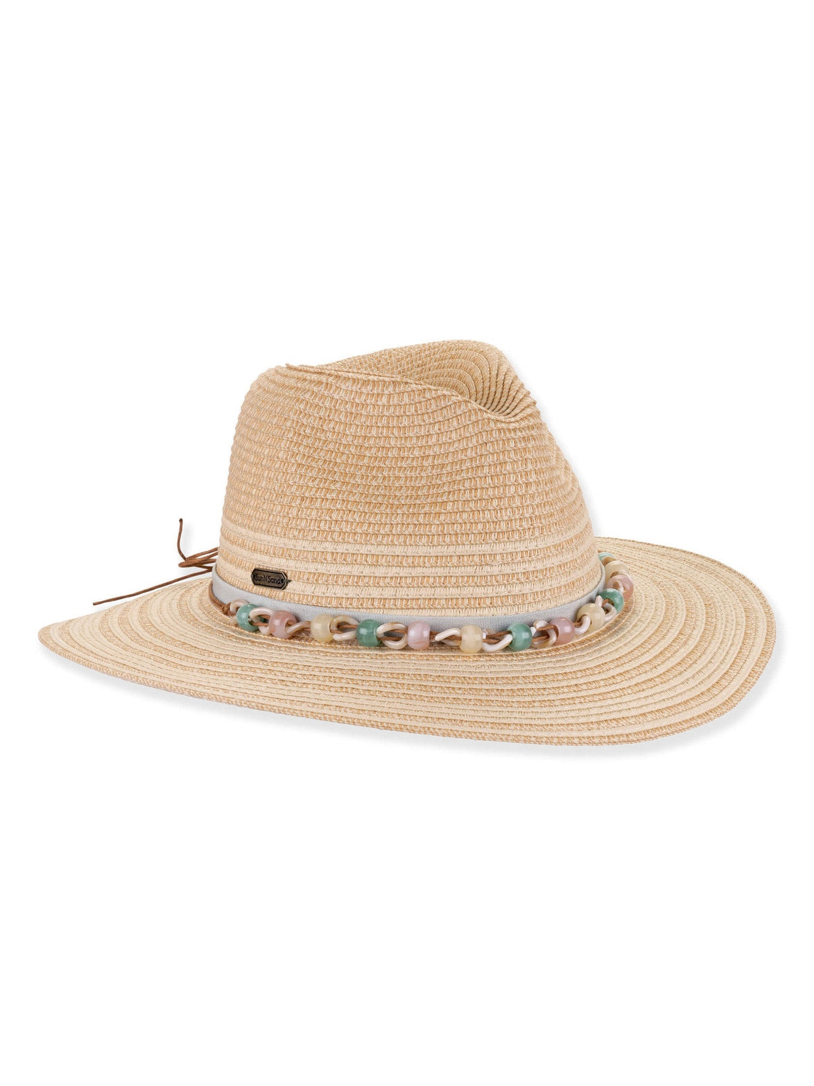 Hat Natural Paper Braid Safari Brim Adjustable 3.25"Brim Women's-Hh3501