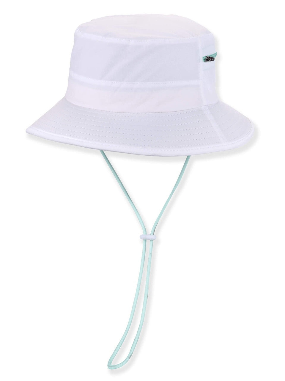 Hat White Poly Bucket 2.5" Brim Women's-Hh3587a