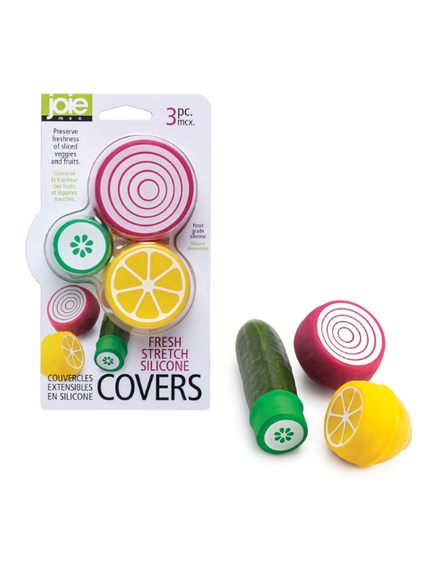 Joie Fresh Stretch Silicone Vegetable Covers - 3pk