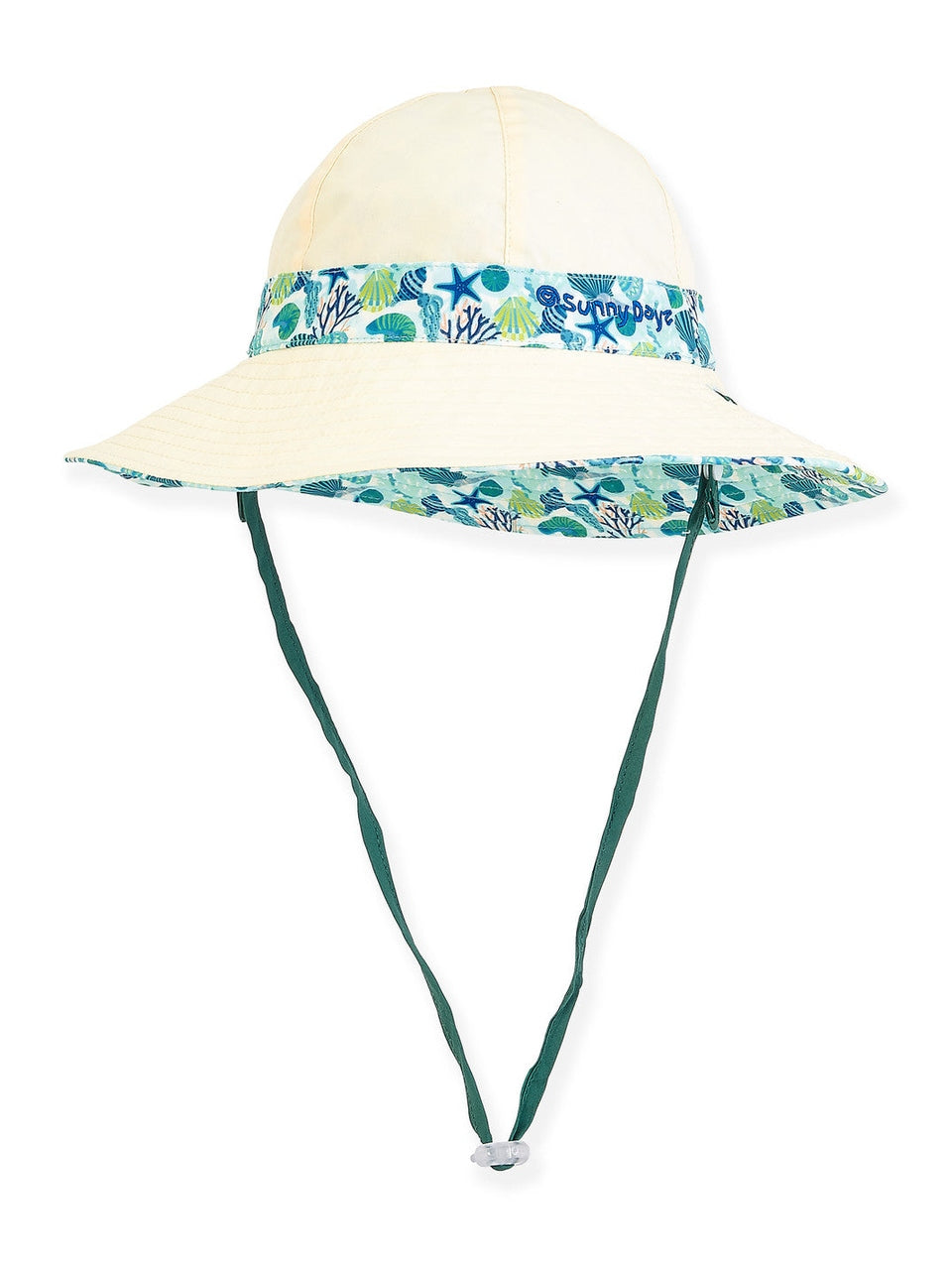 Hat - Reversible-Green-Cotton Poly Floppy- Children -Hk411
