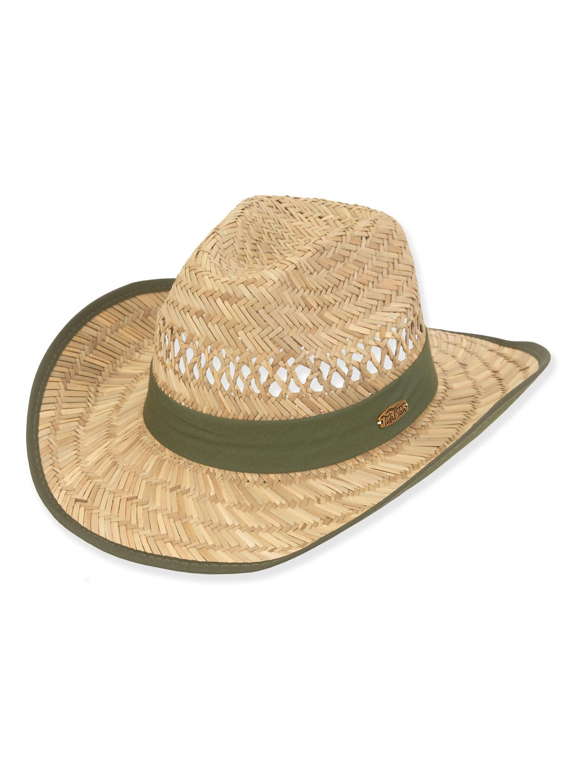 Hat Green Trim 3.5"Brim Western Cut Women's Htt1061B