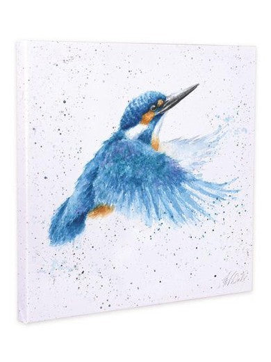 Wrendale Canvas Art - Blue Hummingbird Make A Splash Cs131