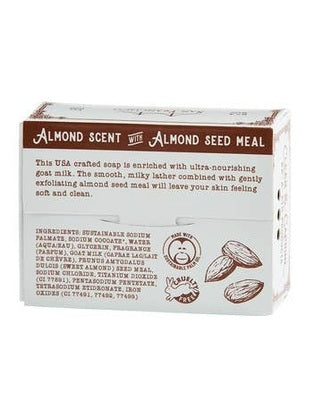 Soap Bar Almond Scent With Almond Seed Meal 5oz Clean & Caprine Cca1418