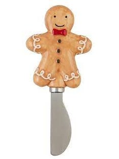 Ceramic Spreader Christmas Gingerbread Man 6" 46300246g