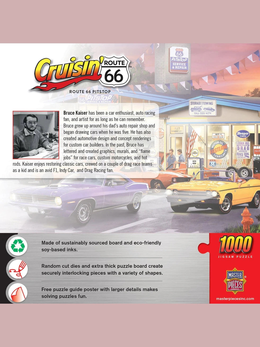 Puzzle 1000 Pc Cruisin Route 66 Pit Stop 72040.01
