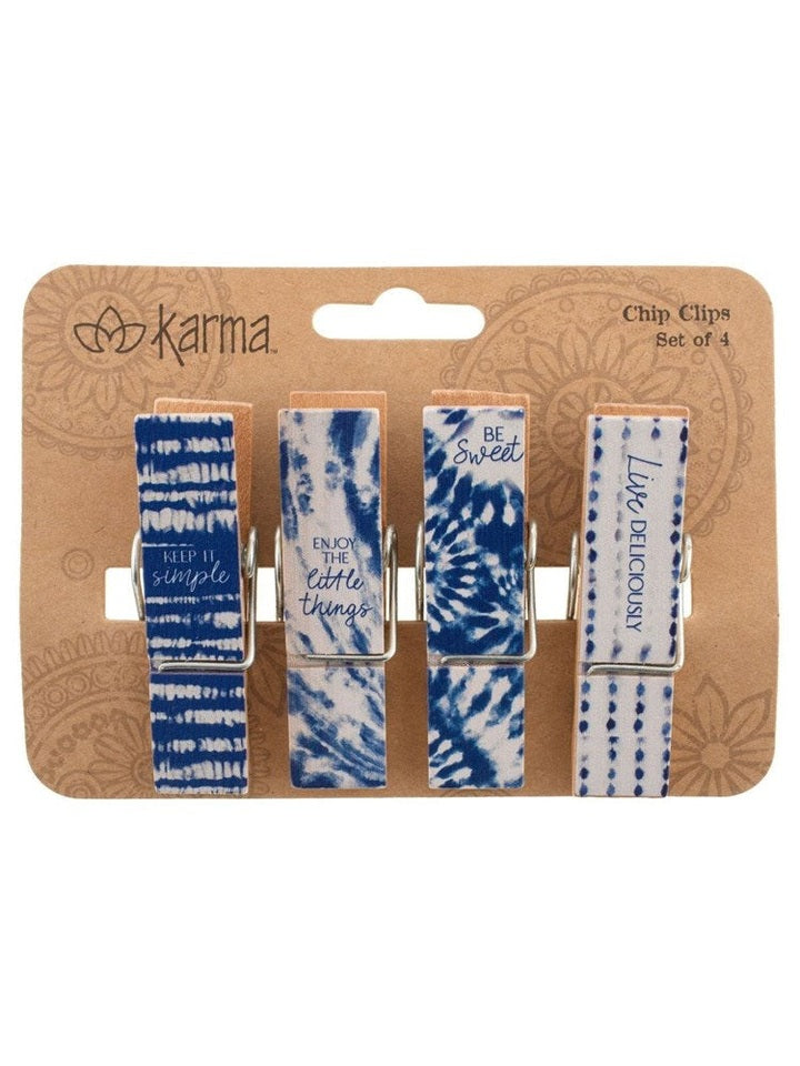 Clips Chip Blue Shibori 4Pc Set ka2025-01