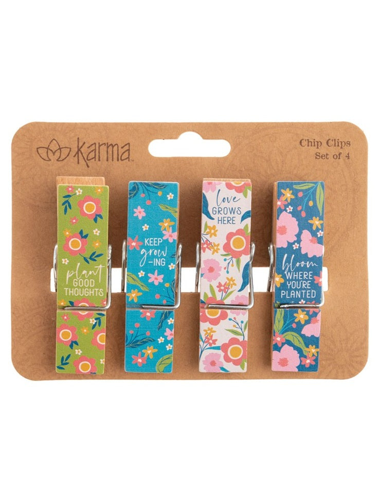 Clips Chip Floral 4Pc Set ka2025-33