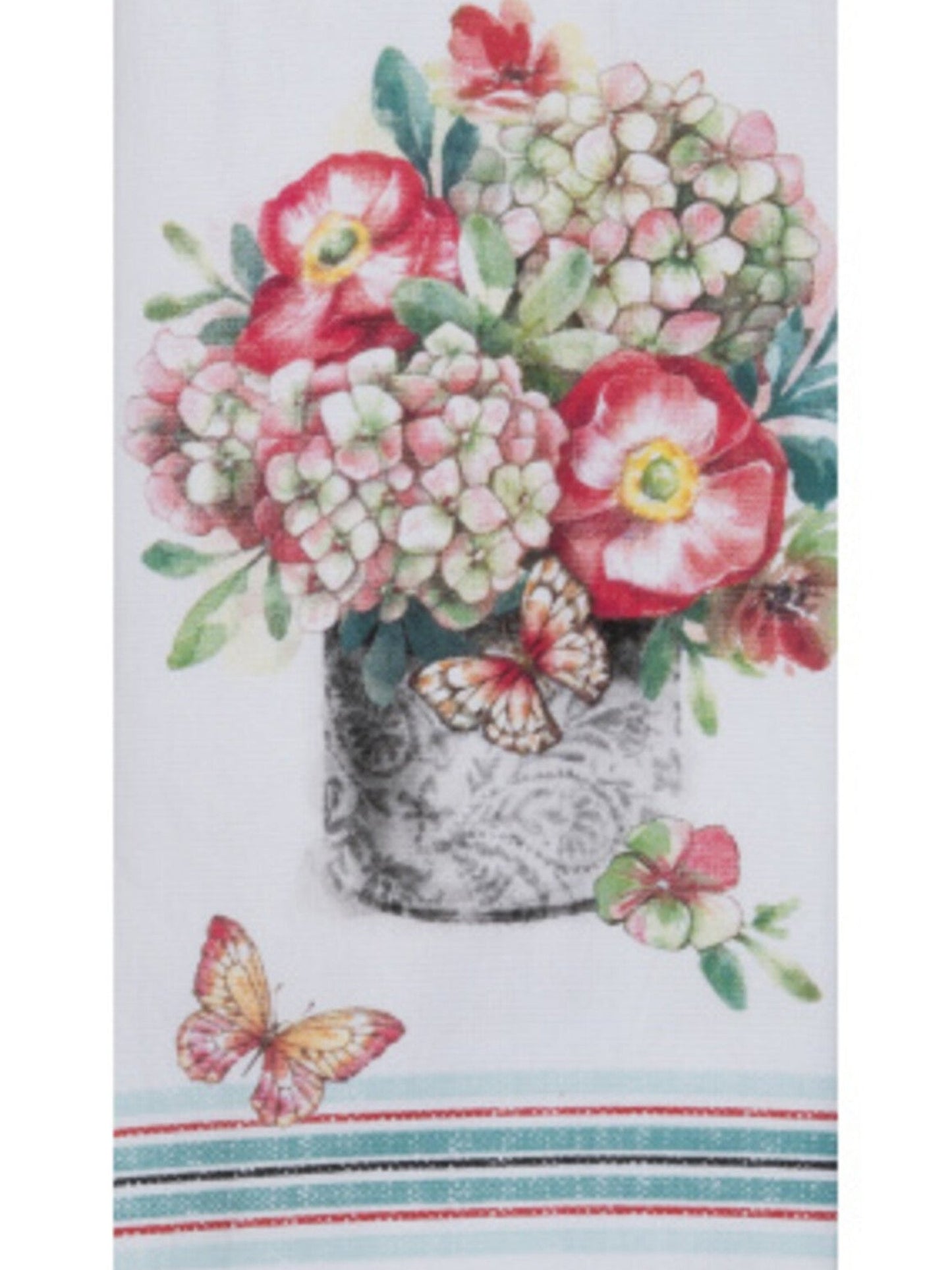 Tea Towel Gb Floral Bouquet Dual Purpose Terry R8103
