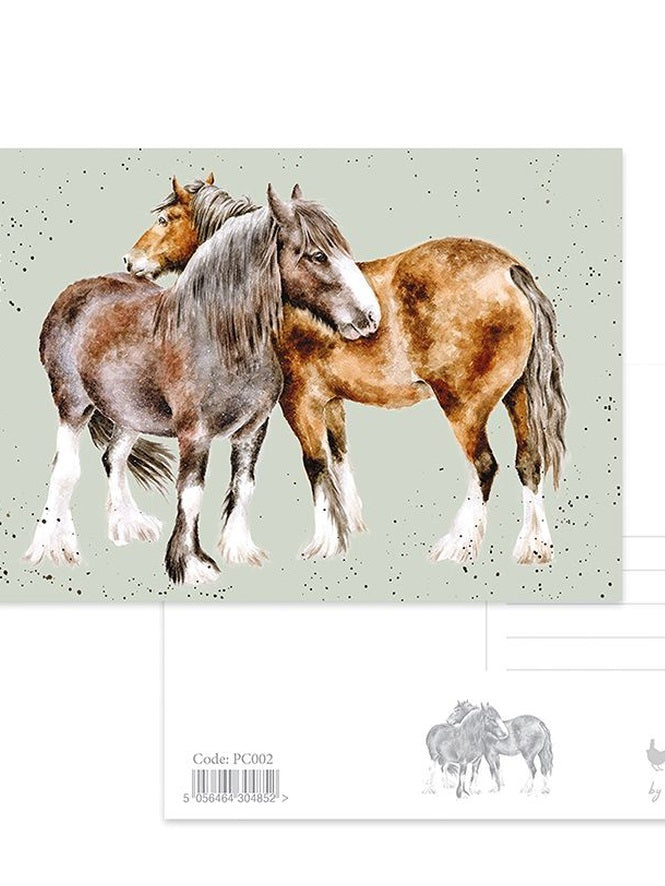 Postcard PC002 Side By Side Horse