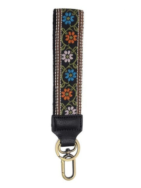 Wristlet 1.5" Embroidered Easy Find Multi Color Wave Of Daisies Lk102-25