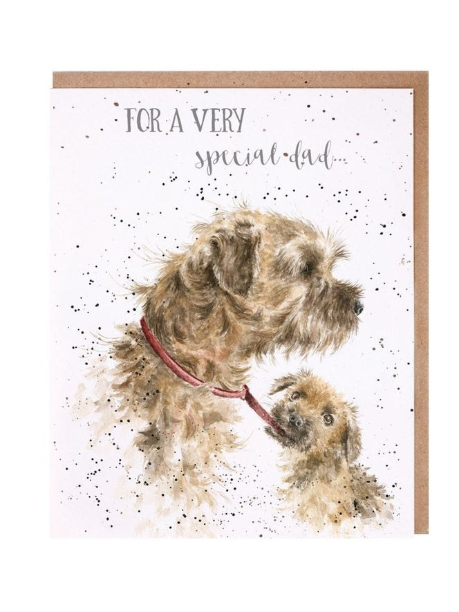 Card - AOC089 - Special Dad - Dog with Pup