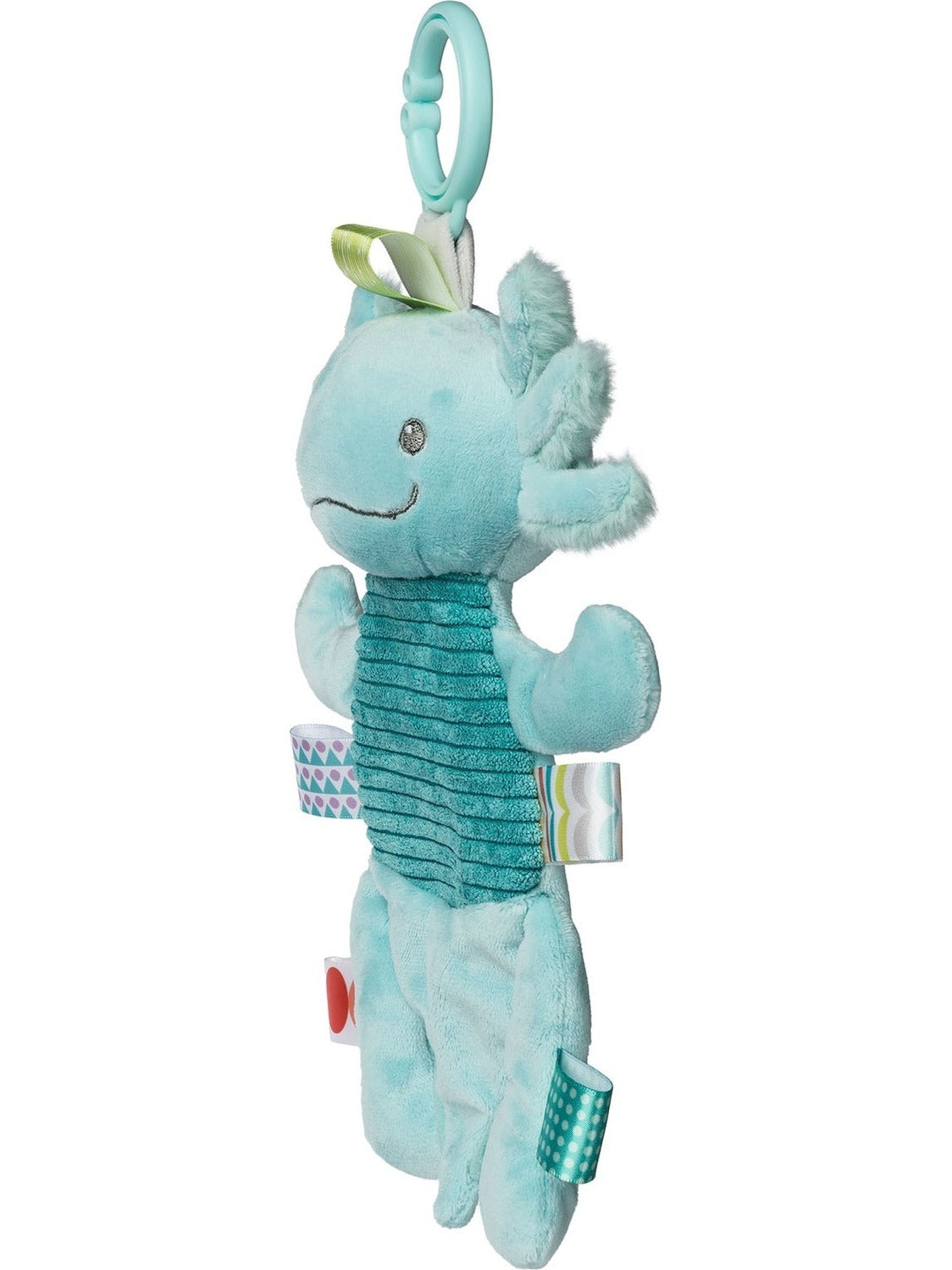 Stuffed Animal Taggies Fizzy Axoloti Crinkle Aqua 41621