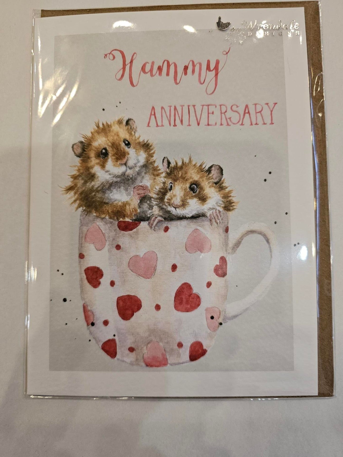 Card Apac006 Hammy Anniversary Hamster