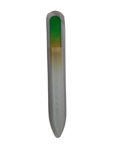 Nail File - Glass - Green/Yellow