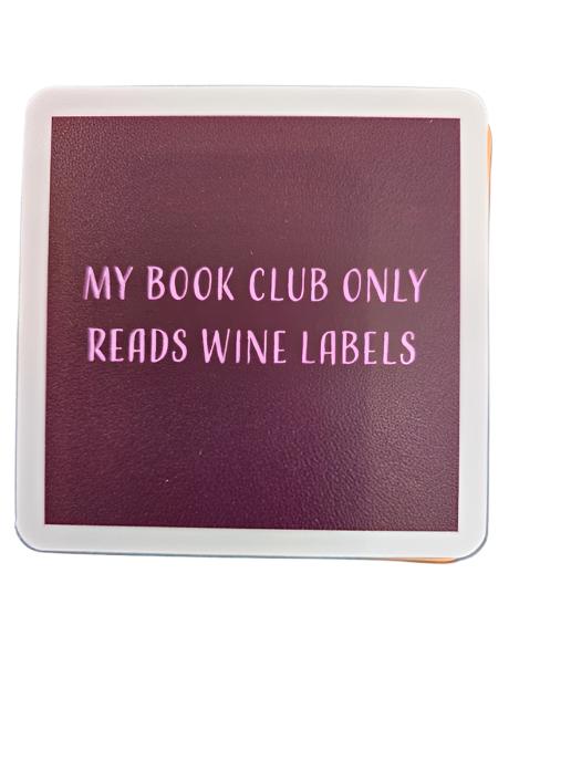 1242 - "Book Club" Drinks On Me Coaster