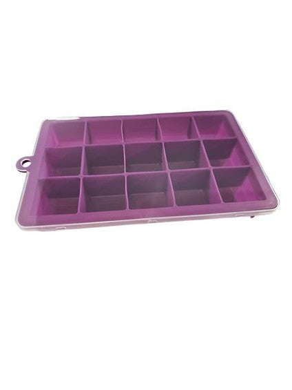 Silicone Ice Cube or Herb Tray - Purple
