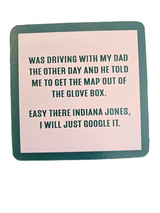 1054- "Indiana Jones" Drinks On Me Coaster