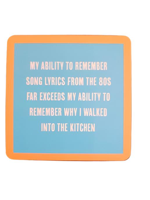 1213- "Song Lyrics" Drinks On Me Coaster