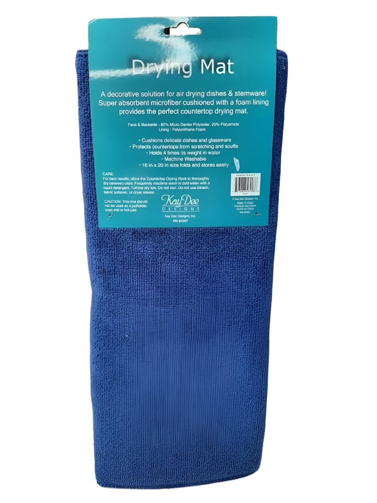 Drying Mat Micro Fiber Counter Top r6928 Blue