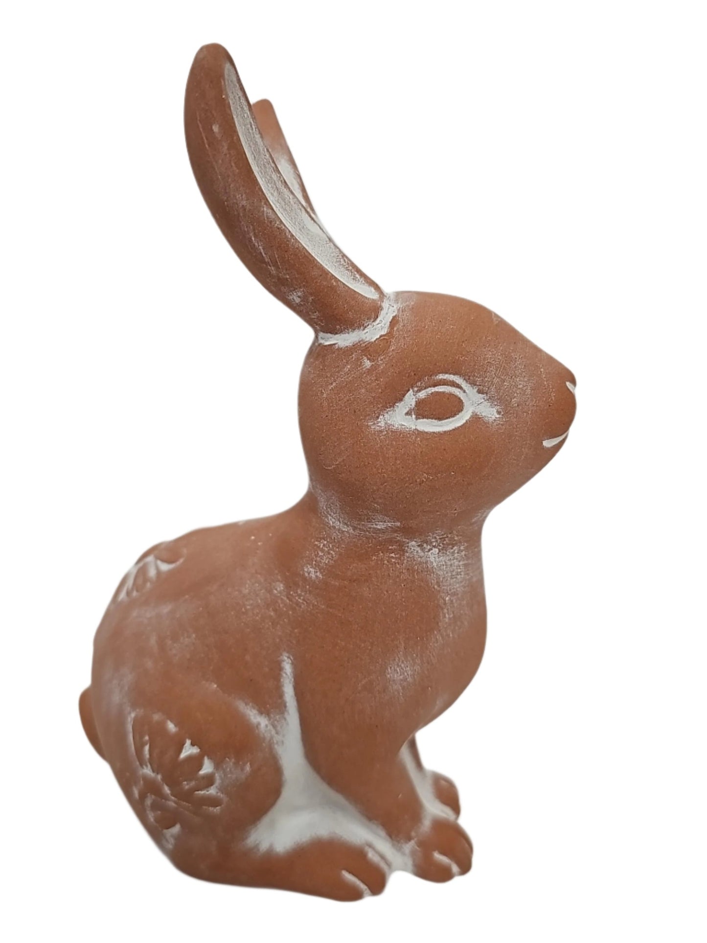 Rabbit Figurine 2 Styles 6" & 7" Brown Stoneware N3007