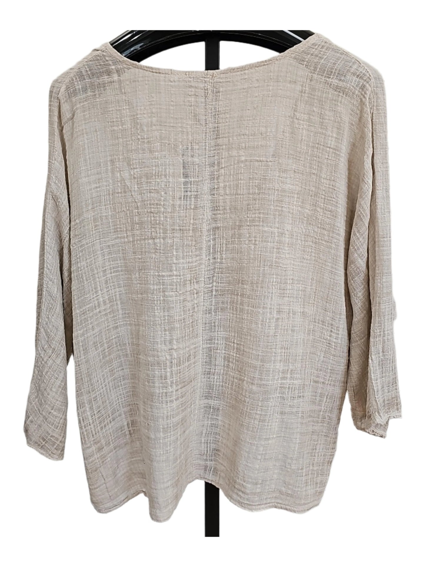 Top Cardigan 1 Button Beige Women's One Size 6600