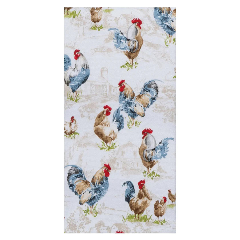 Tea Towel Countryside Rooster Dual Purpose Terry R8030