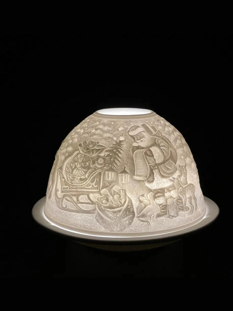 Light Dome Santa And Sleigh Porcelain Ldc005