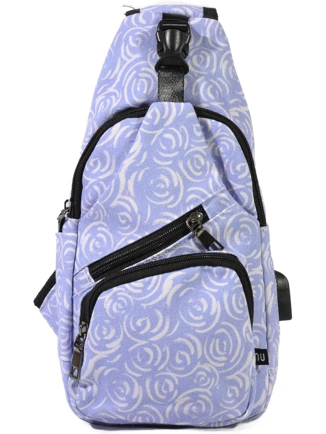 Daypack Nupouch Antitheft Charging Connector Large Lilac Swirl 50249 Bag