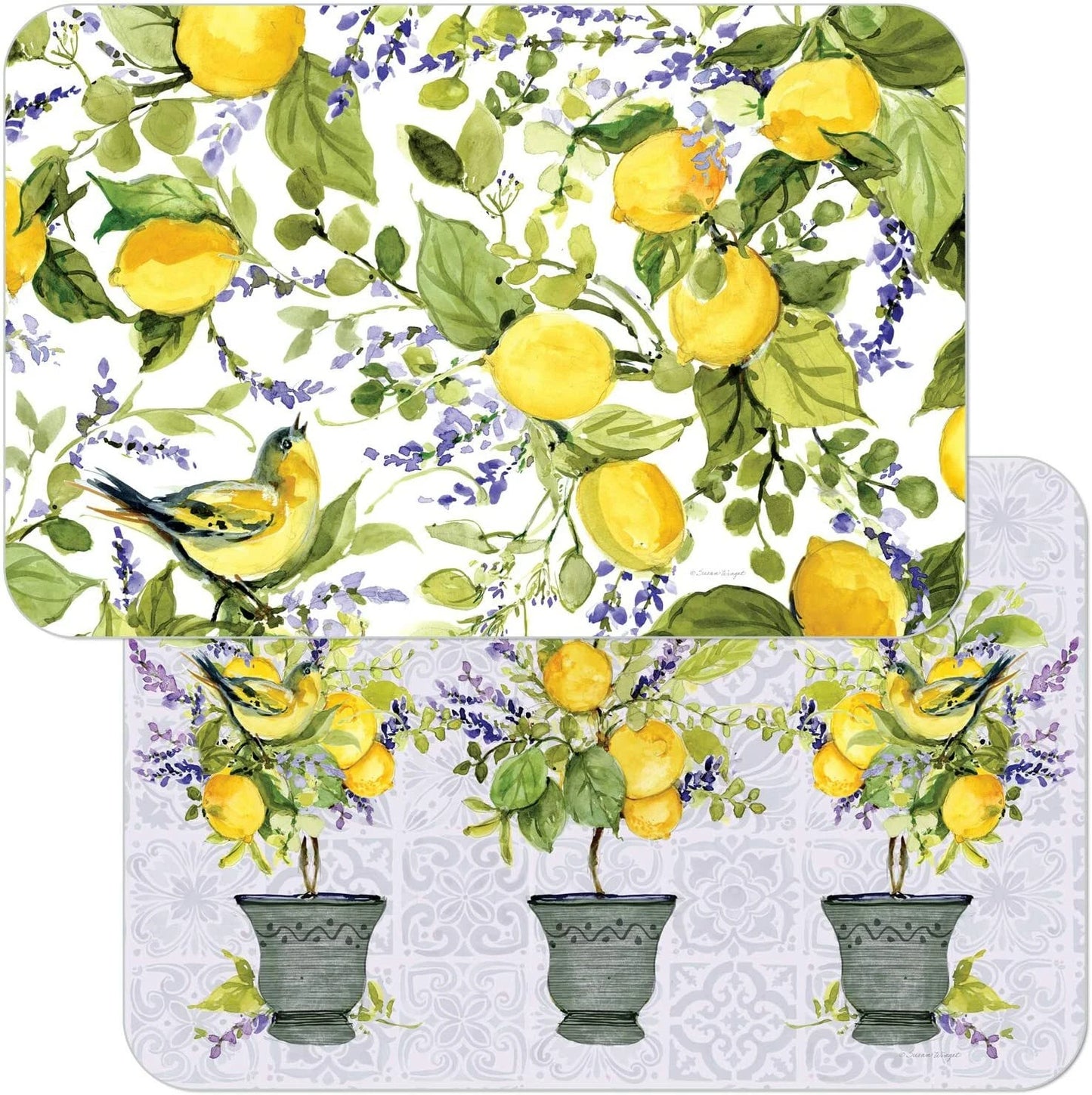Counter Art-Reversible Placemat 11x17" Watercolor Lemons 174-00080