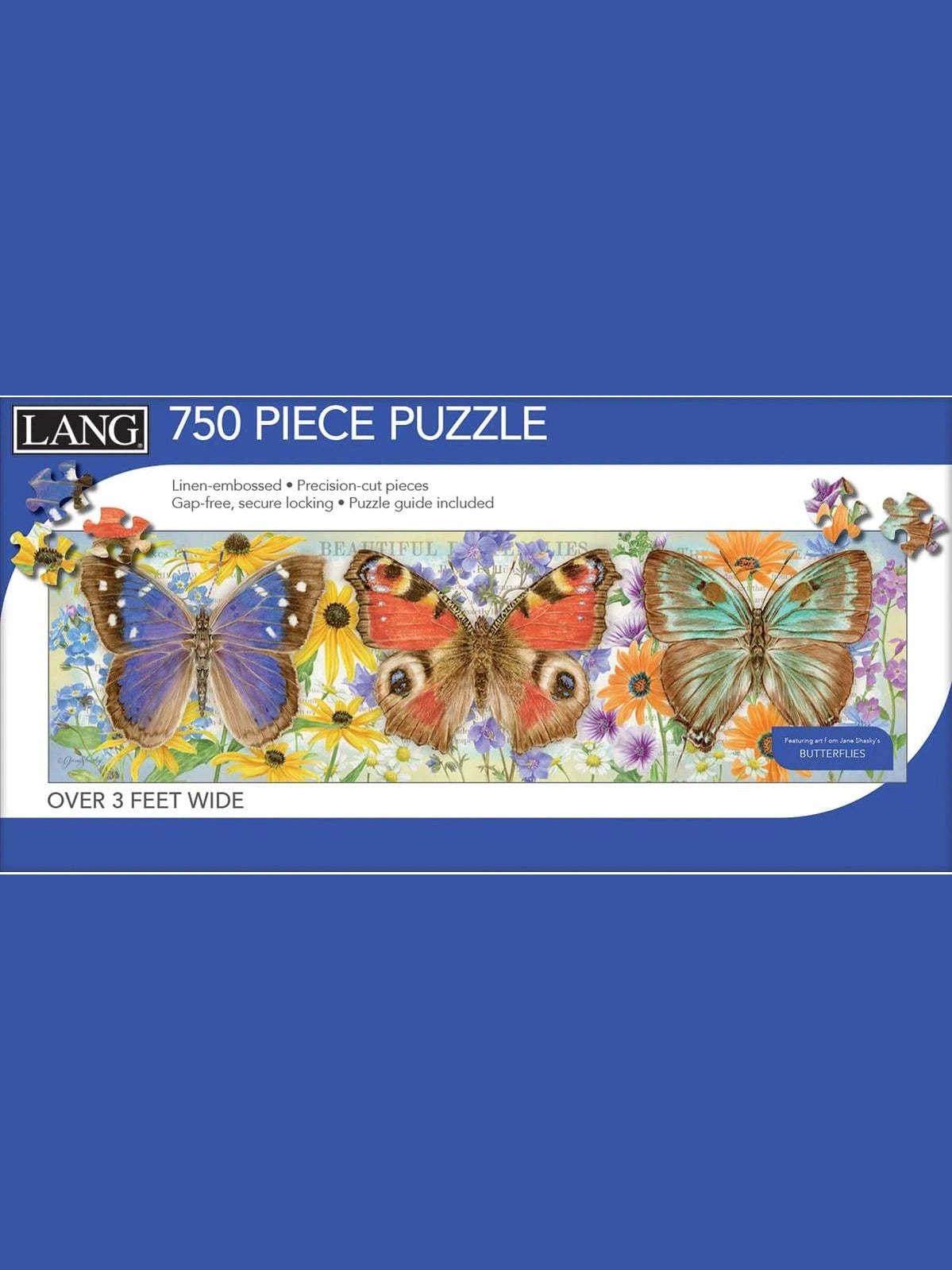 Lang-Puzzle Butterflies Panoramic View 750Pc 5041022