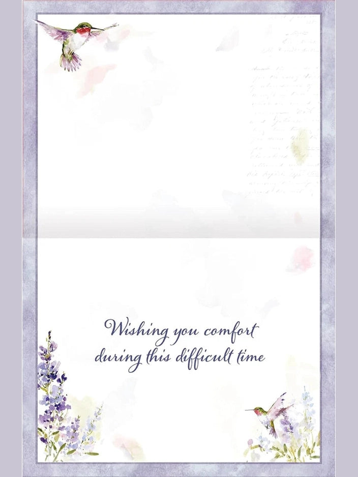 Note Cards Humming Bird Sympathy 12Pk 2080546