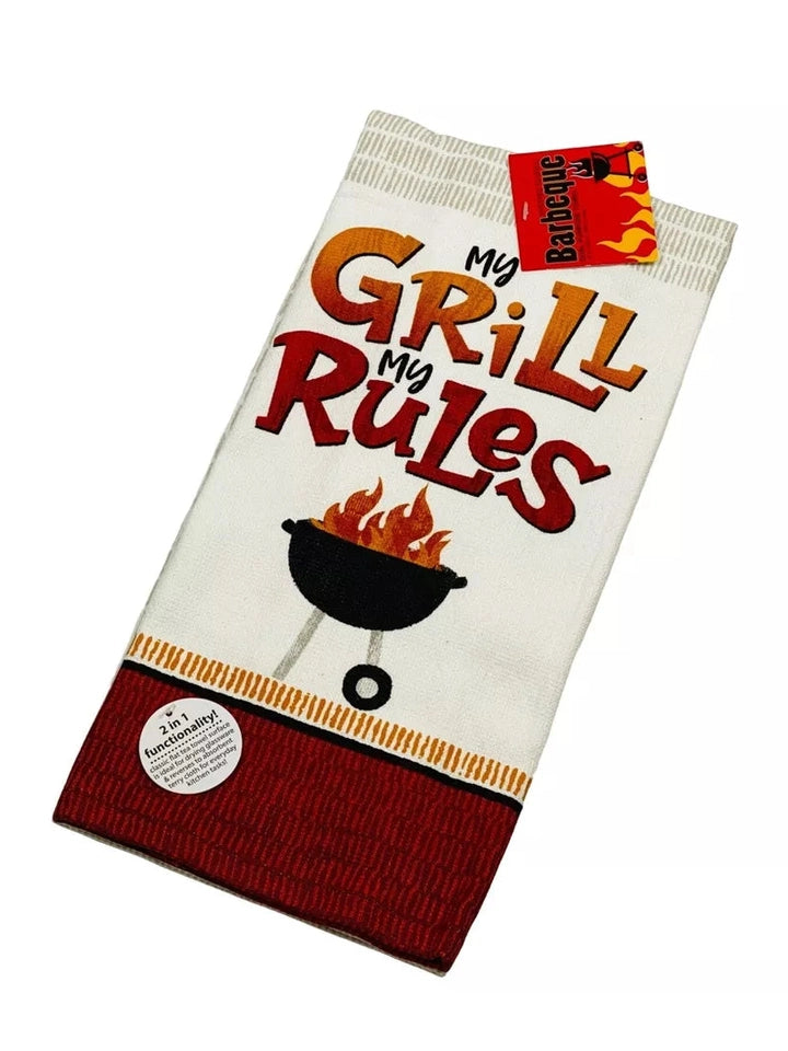 T Towel Grill Rules Dual Purpose Towel R7604