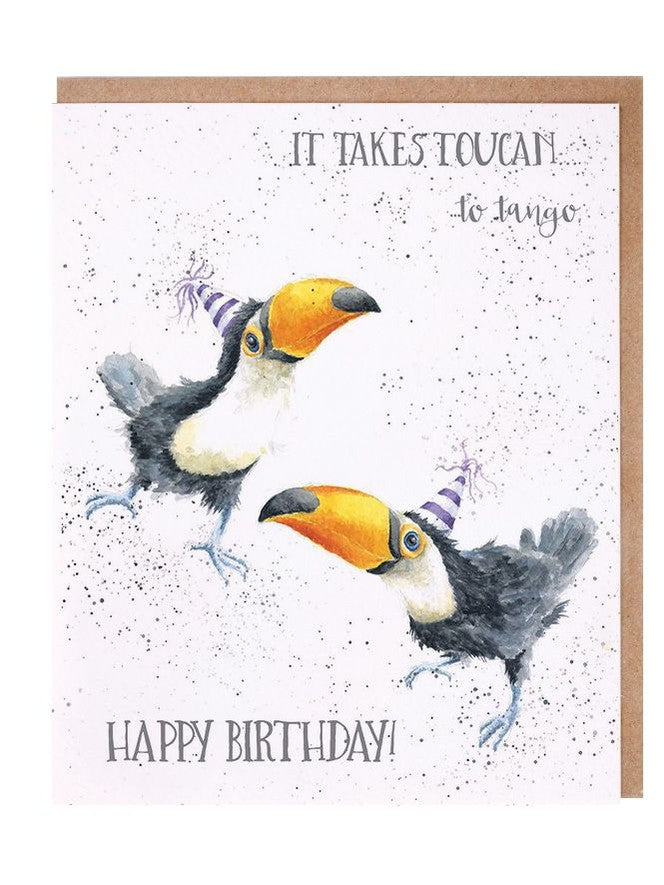 Card - AOC097 - It takes Toucan to Tango - Happy Birthday