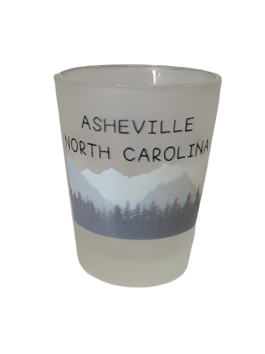 Shot Glass - Asheville, NC Blue Ridge Mountains