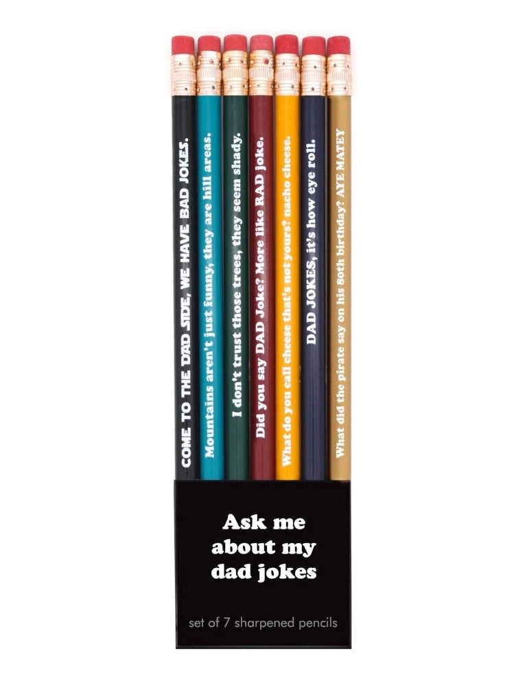 Pencil Set Ask Me About My Dad Jokes 7pc 06245115