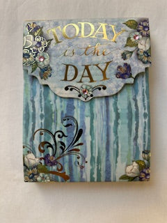 Note Pad  - small -today is the day Flowers  #45829 