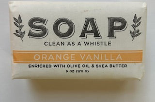 Bar Soap-Orange Vanilla- Clean As A Whistle-6oz 