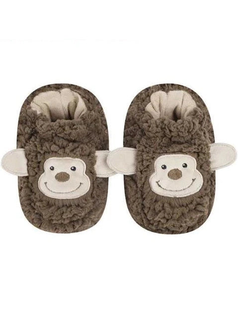 Booties Brown Monkey Sherpa Toddlers T-Boot Monk