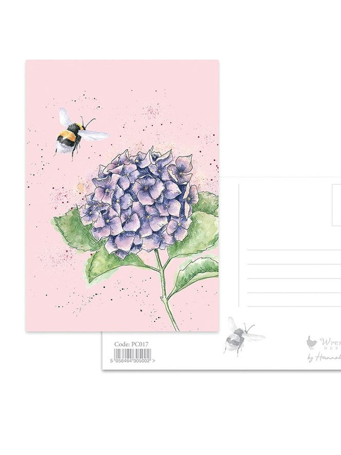 Postcard - PC017-Hydrangea Bee