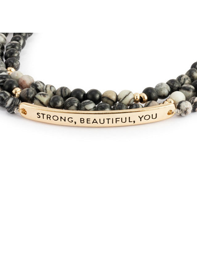 Necklace/Bracelet Multi Strand Heart / Beads Black Mix 1004670236