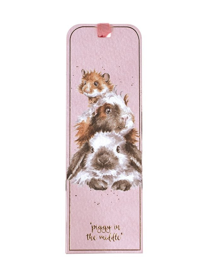 Wrendale Bookmark - Piggy in the Middle - 032