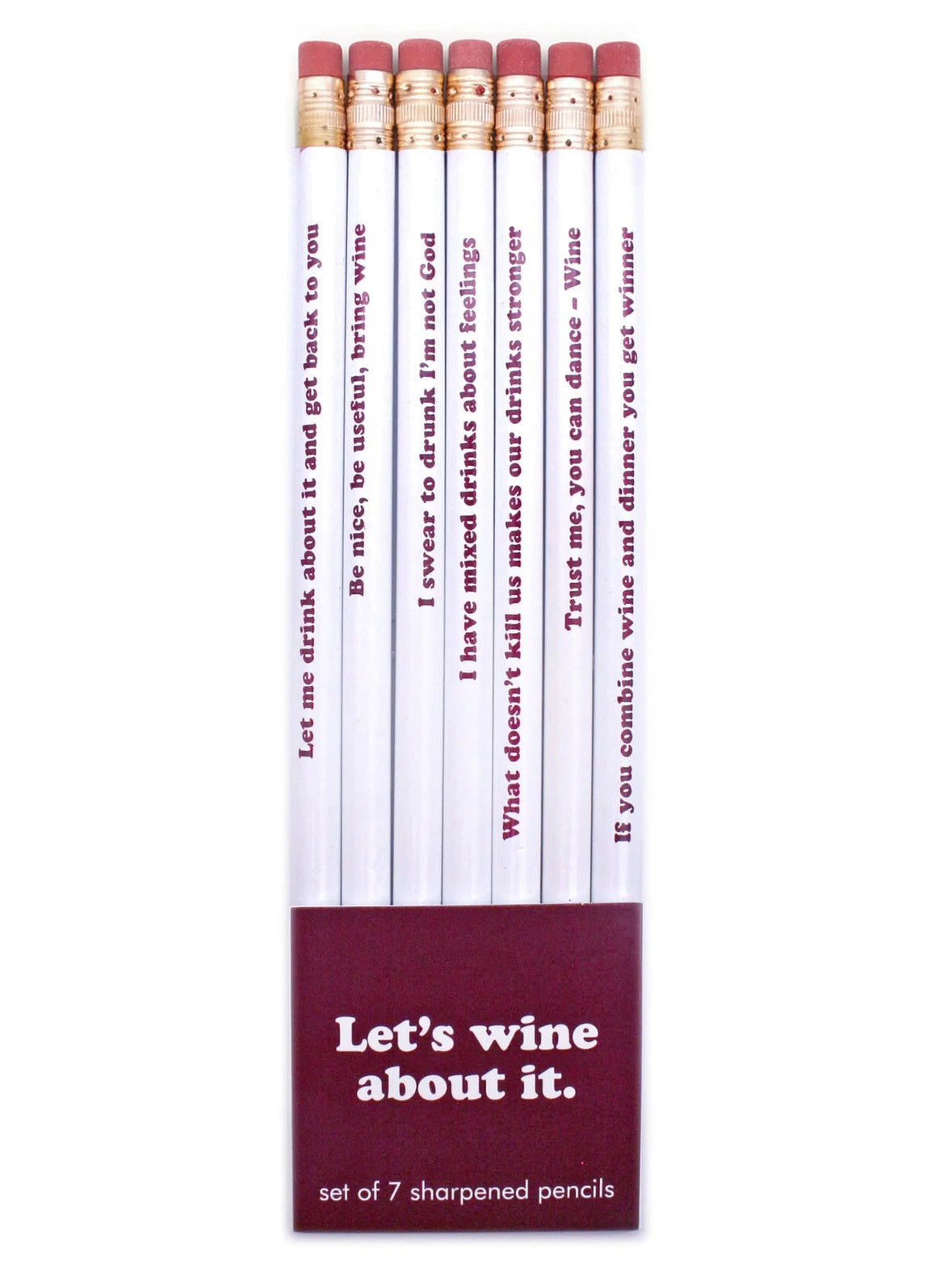 Pencil Set Let's Wine About It 7pc 04245078