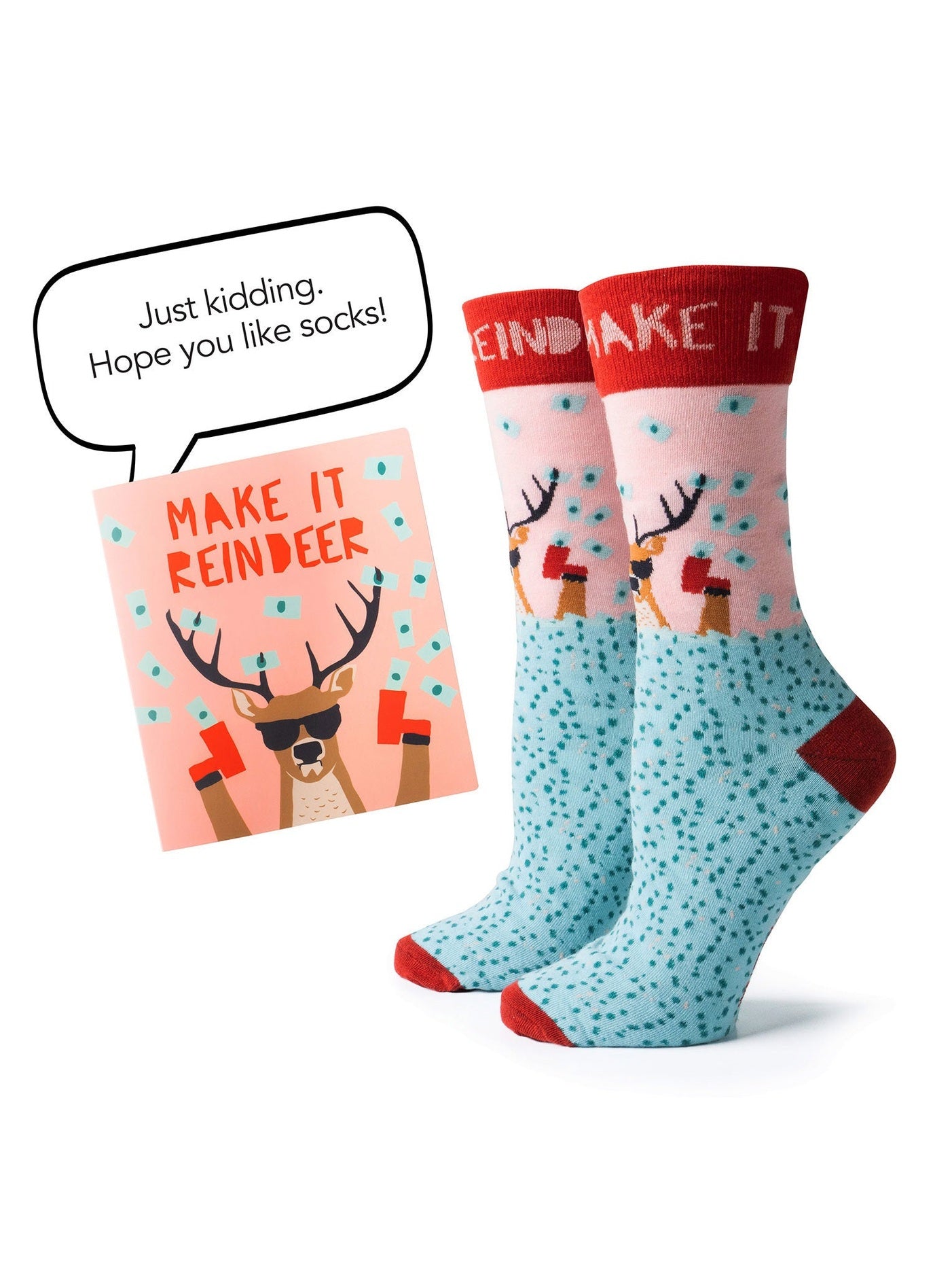 Card And Sock Set Christmas Two Left Feet Xltswt