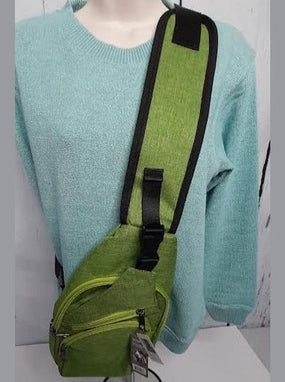 Green-Anti Theft Day Pack-3 Zipper-Large