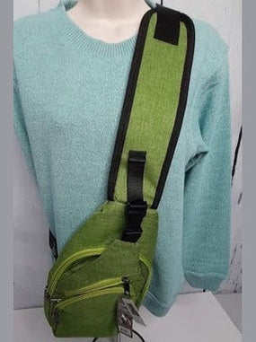 Green-Anti Theft Day Pack-3 Zipper-Large