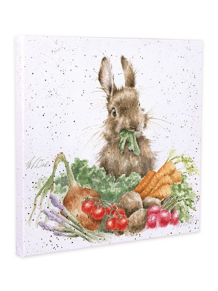 Wrendale Canvas Art CS157 - bunny with vegetables