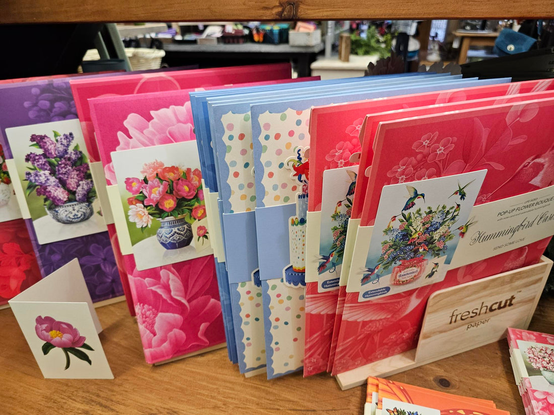 Fresh cut paper cards