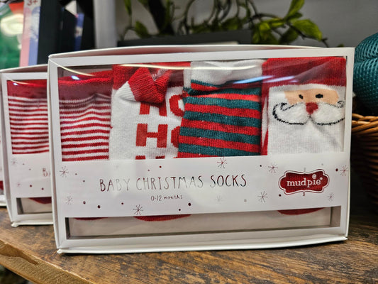 Mudpie kids christmas socks